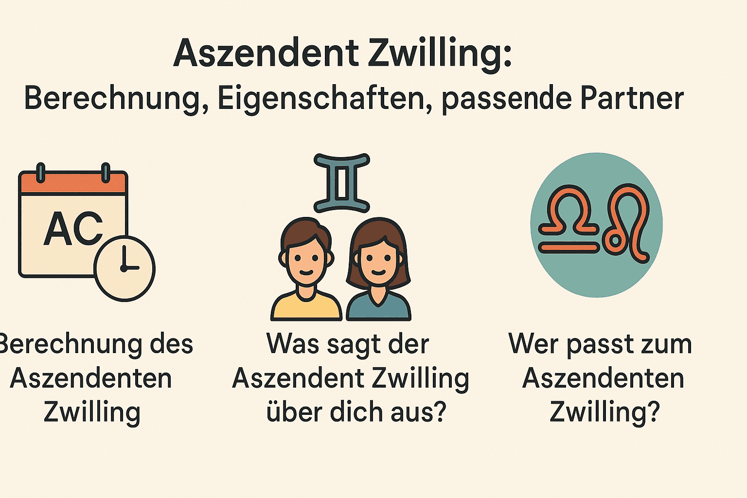 Aszendent Zwilling: So beeinflusst er deine Ausstrahlung, Kommunikation & Liebesenergie ♊️✨
