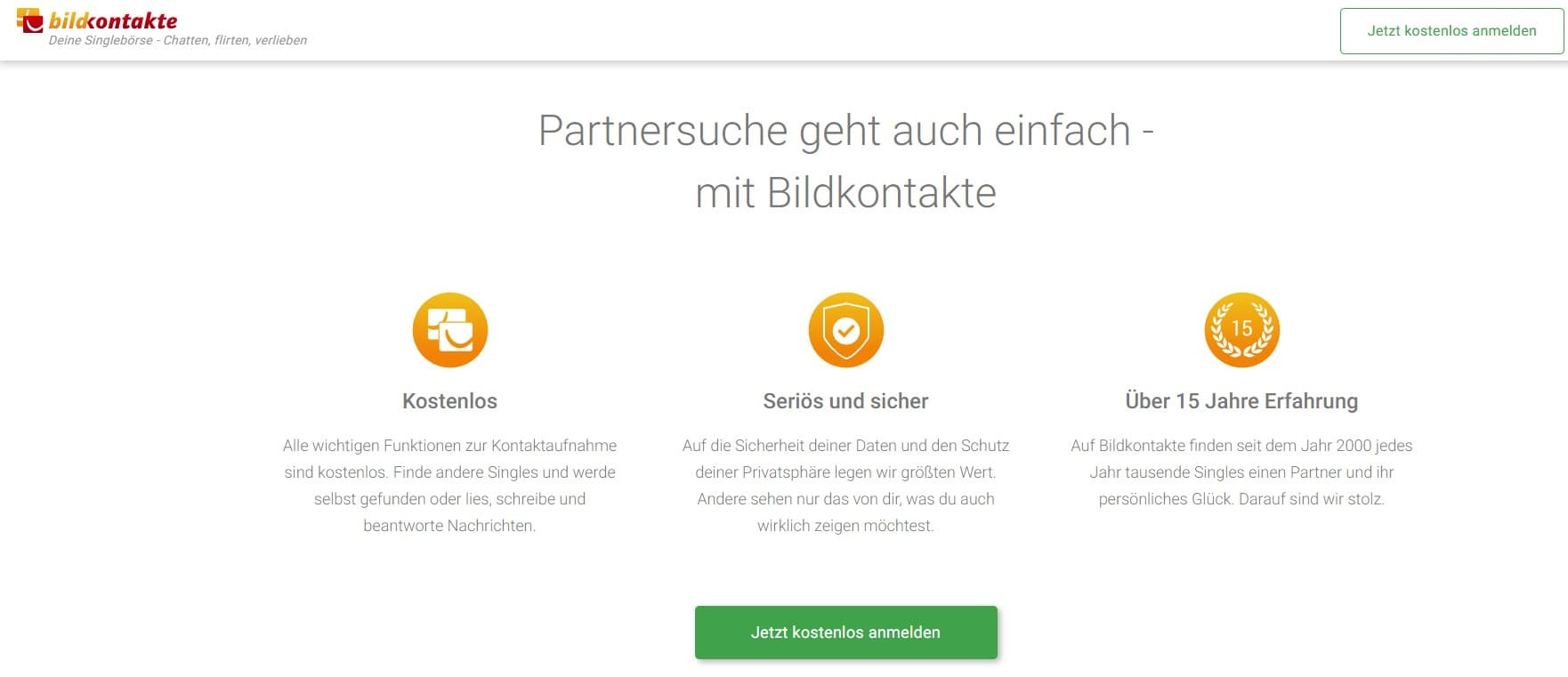 Bildkontakte.de - Kostenlose Singlebörse