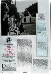 Cosmopolitan über Face to Face