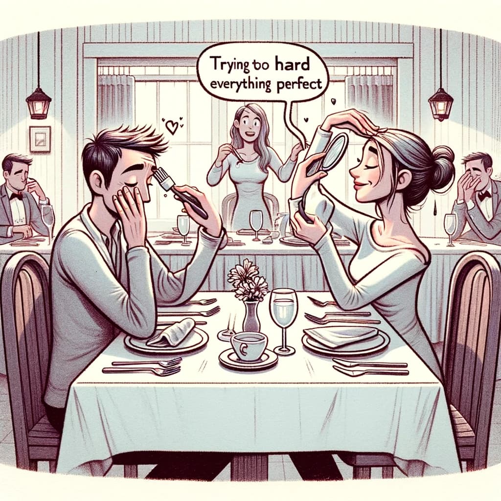 Datingfehler: Unbedingt alles richtig machen wollen