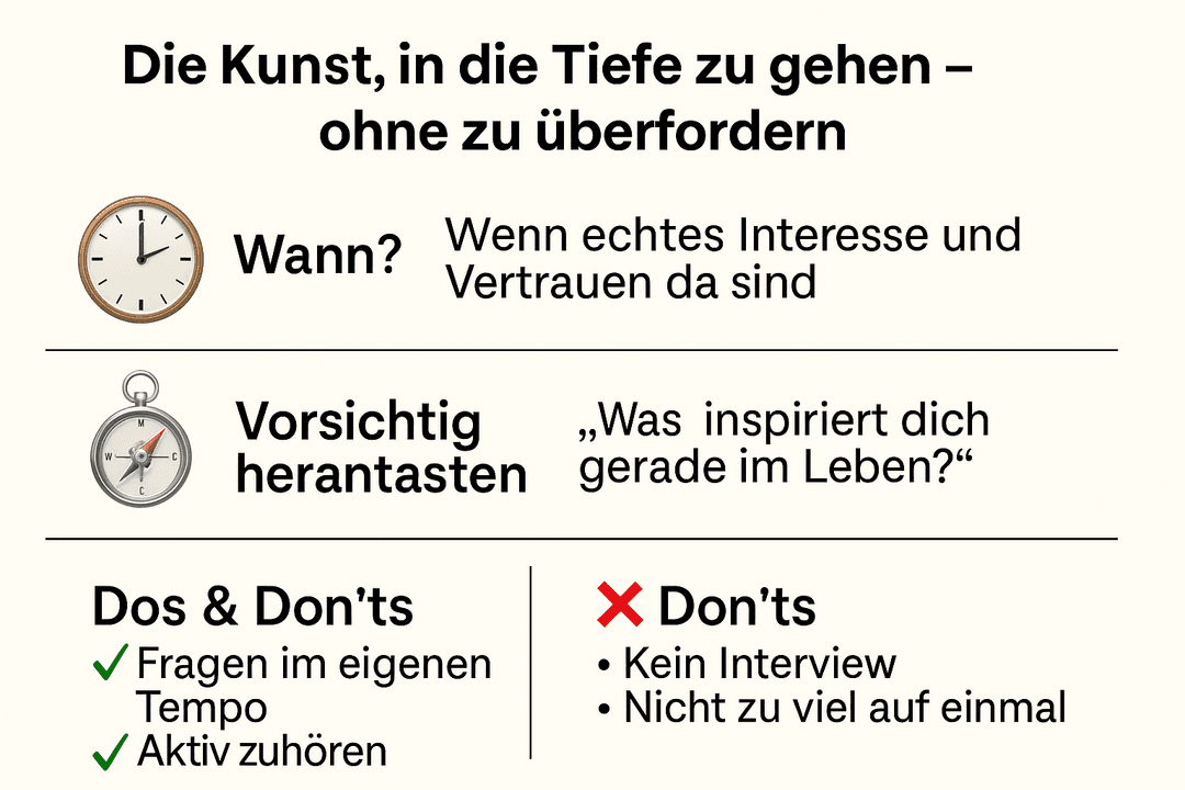 Deep Talk: Die Kunst, in die Tiefe zu gehen – ohne zu überfordern 💬🪷
