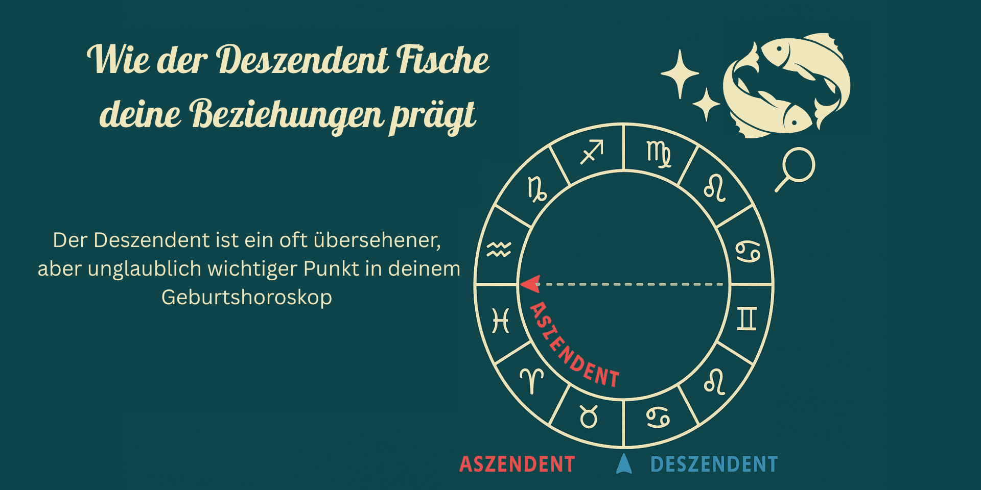 Deszendent Fische: So beeinflusst er deine Sehnsucht nach emotionaler Tiefe & Liebesdynamik ♓️🌊