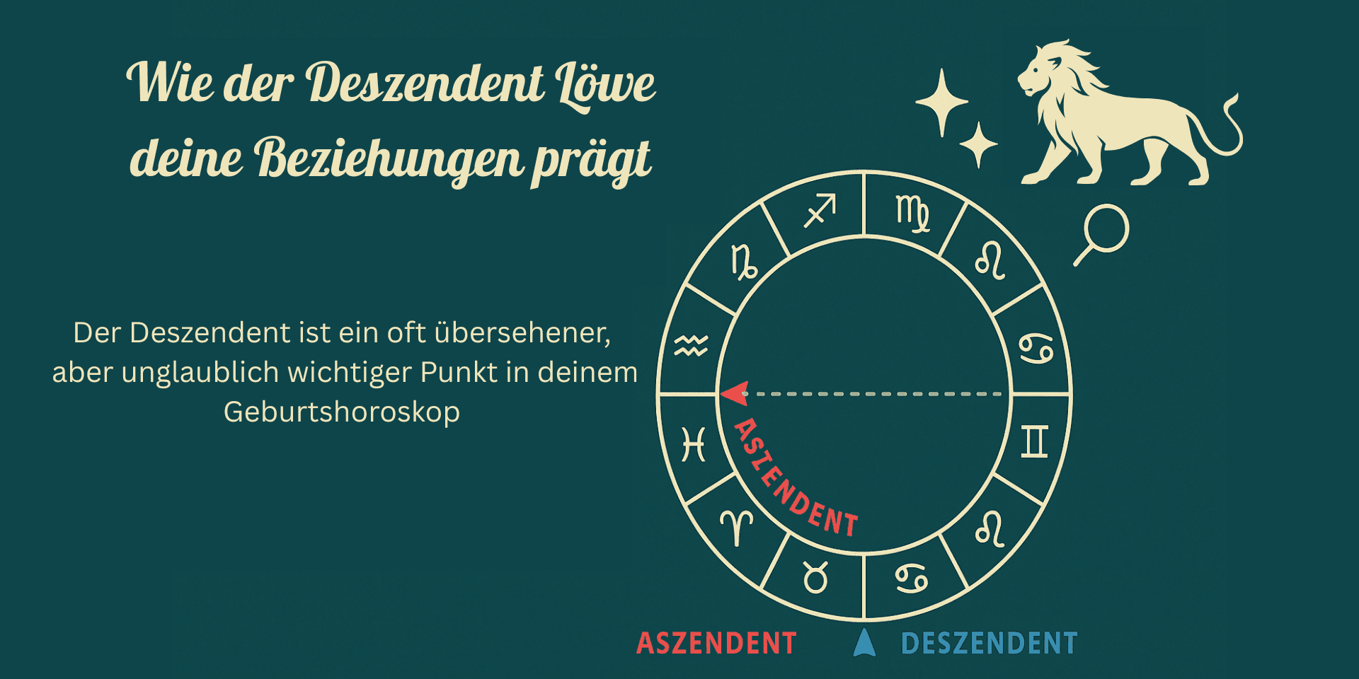 Deszendent Löwe: So beeinflusst er deine Beziehungen, Sehnsucht nach Anerkennung & Liebesdynamik ♌️🔥