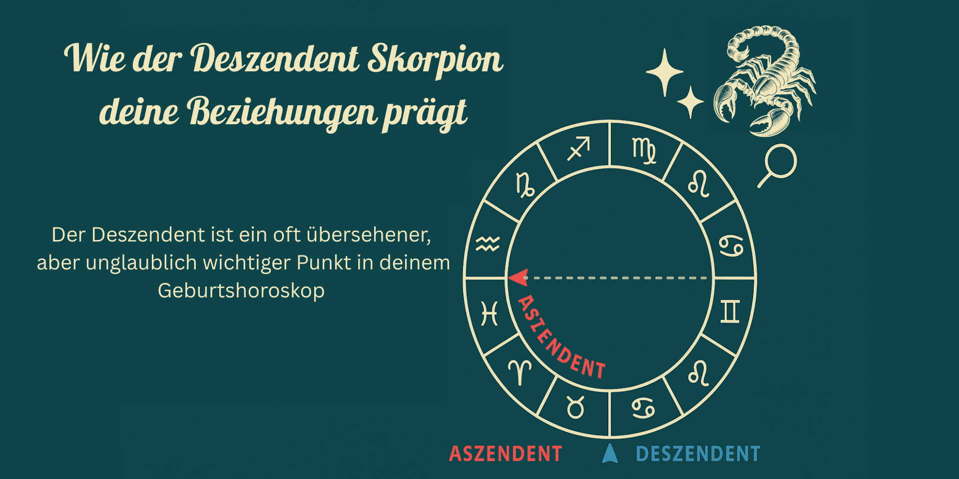 Deszendent Skorpion: So beeinflusst er deine Beziehungen, Sehnsucht nach Tiefe & Liebesdynamik ♏️🔥