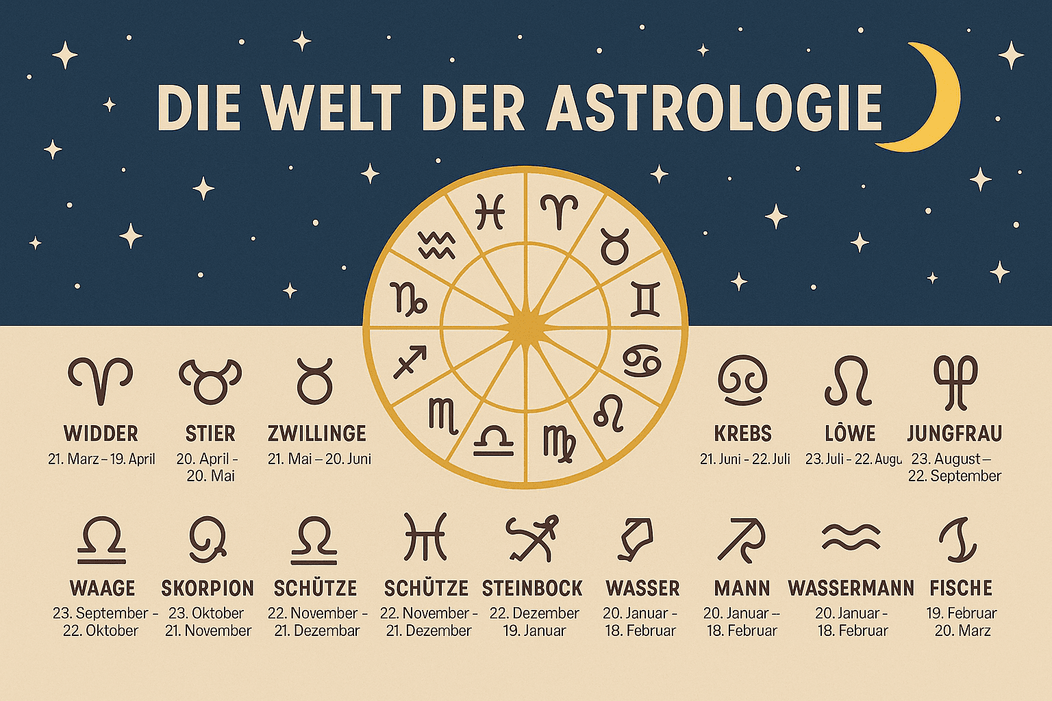 Die Bedeutung der Tierkreiszeichen