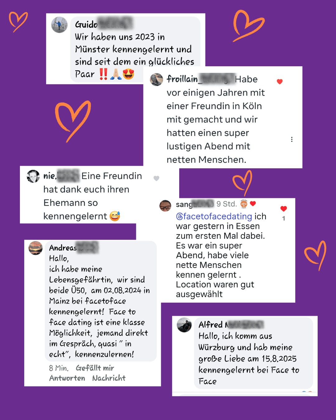 Feedback Face-to-Face-Dating Januar/Februar 2026
