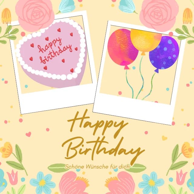 Geburtstagswünsche per Whatsapp zum kostenlosen Download als Bild.