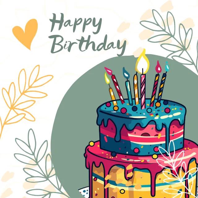 Geburtstagswünsche per Whatsapp zum kostenlosen Download als Bild.