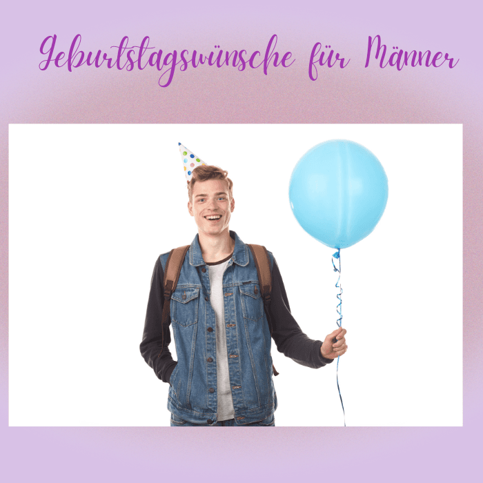Geburtstagswünsche für Männer