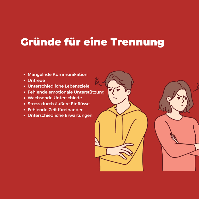 Die häufigsten Gründe für eine Trennung