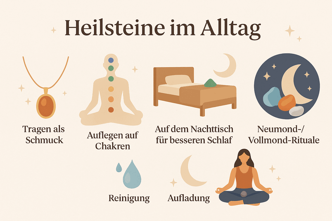 💎 Heilsteine im Alltag – Rituale, die wirklich wirken