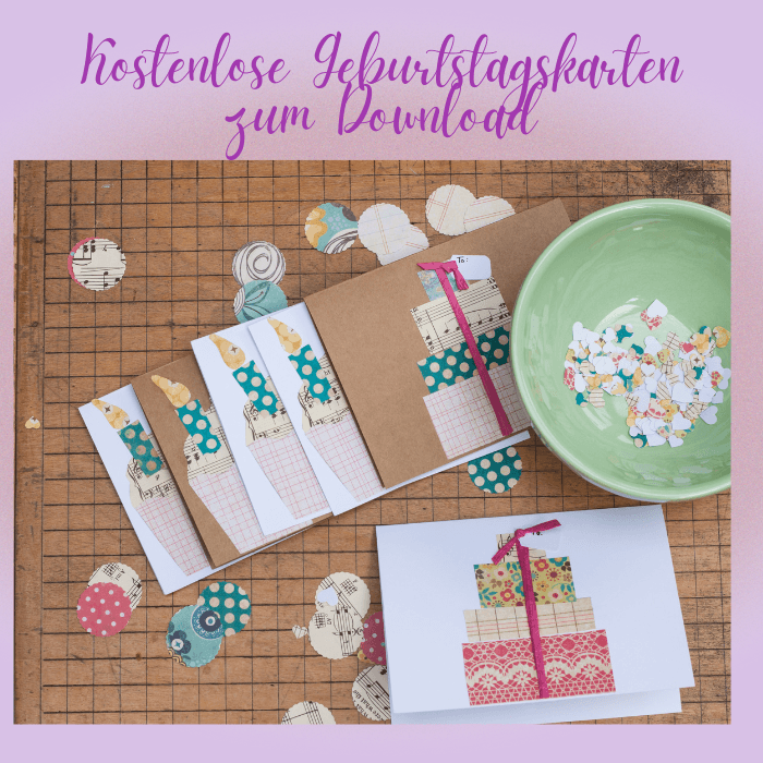 Kostenlose Geburtstagskarten zum Downloaden