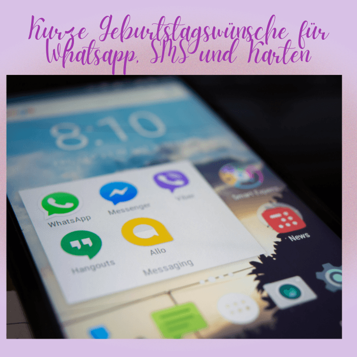 Kurze Geburtstagswünsche für Whatsapp, SMS und Karten
