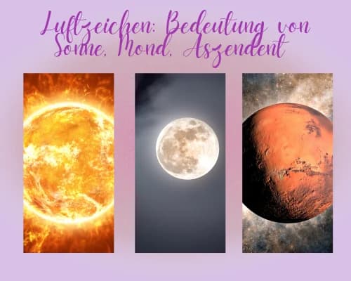 Luftzeichen: Bedeutung der Planeten