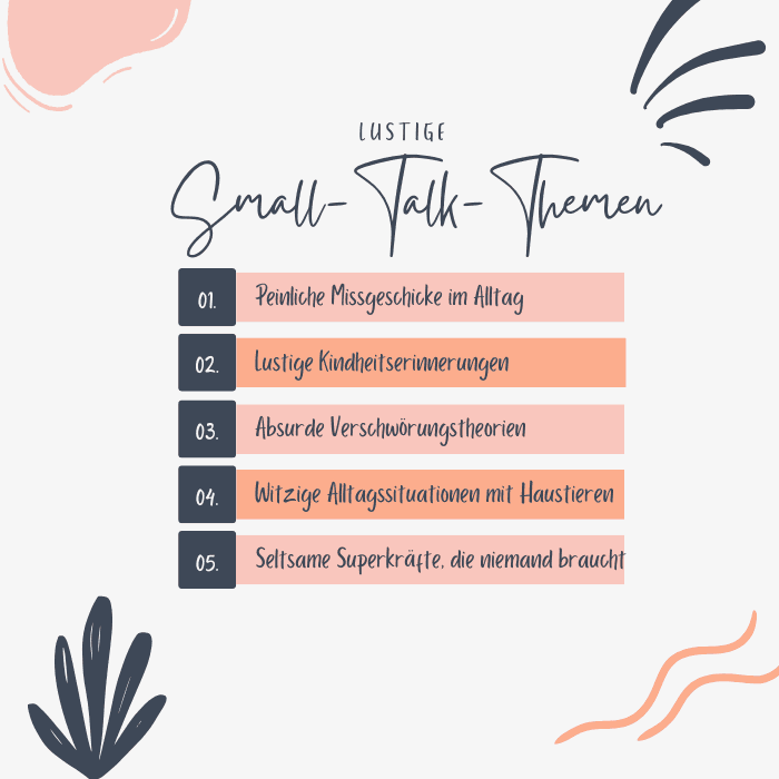 Lustige Small-Talk-Themen mit Beispielen