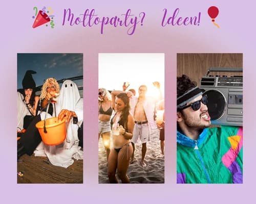 🎉 Lust auf eine Mottoparty? Ob 80er, Hollywood oder Beach-Party – entdecke die besten Ideen für unvergessliche Feiern! Jetzt inspirieren lassen! 🎈