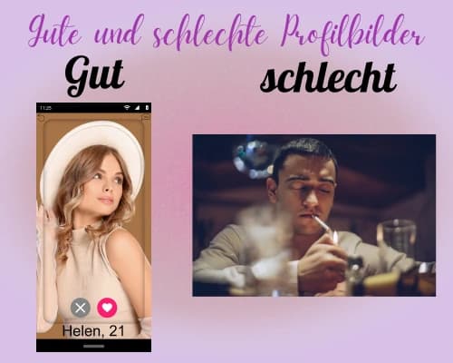Beispiele für gute und schlechte Profilbilder