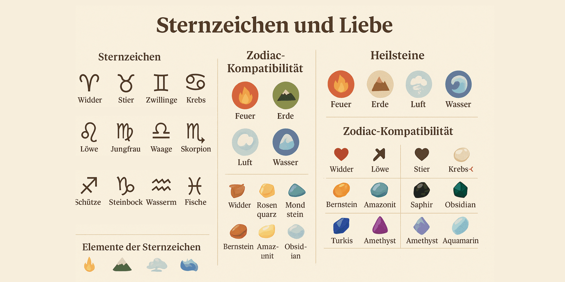 Sternzeichen verstehen: So beeinflussen sie deine Persönlichkeit & Liebesbeziehungen ✨