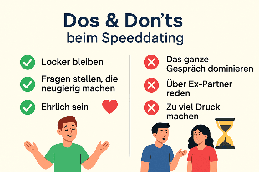 🧨 Dos & Don’ts beim Speeddating