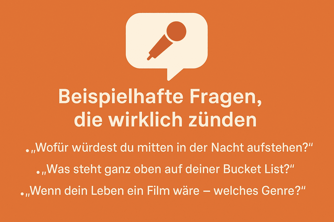 🎤 Speeddating-Fragen, die knistern – statt langweilen