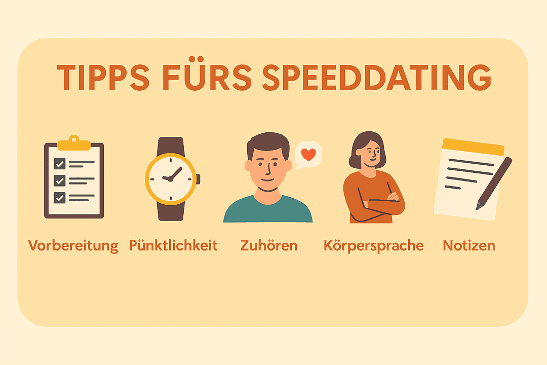 🎯 Was du beim Speeddating wirklich beachten solltest
