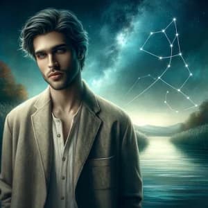 Der Sternzeichen Fische Mann