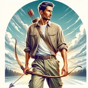 Der Sternzeichen Schütze Mann