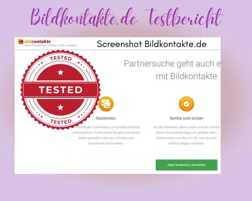 Ausführlicher Testbericht zur kostenlosen Singlebörse Bildkontakte.de