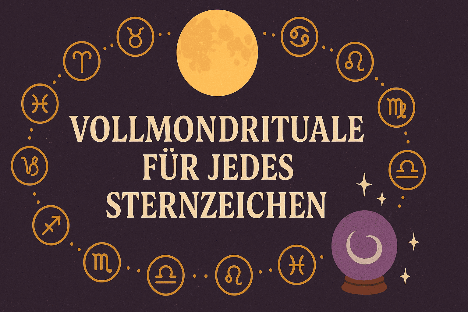 Vollmondrituale für jedes Sternzeichen 🌕✨