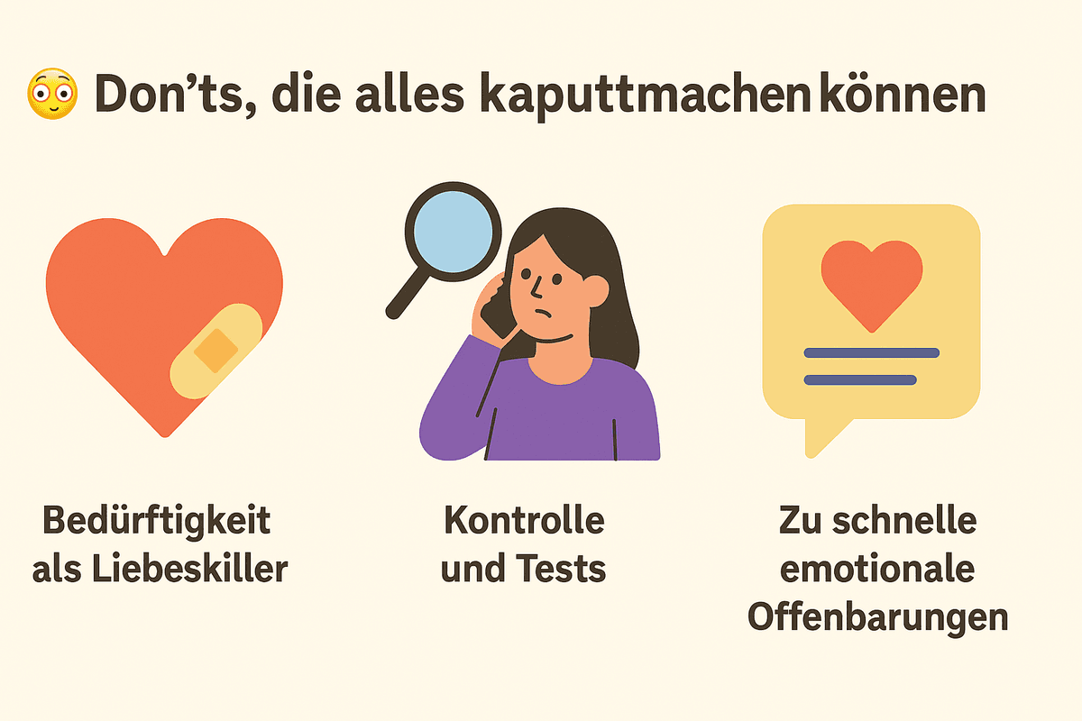 😵💫 Don’ts, die alles kaputtmachen können