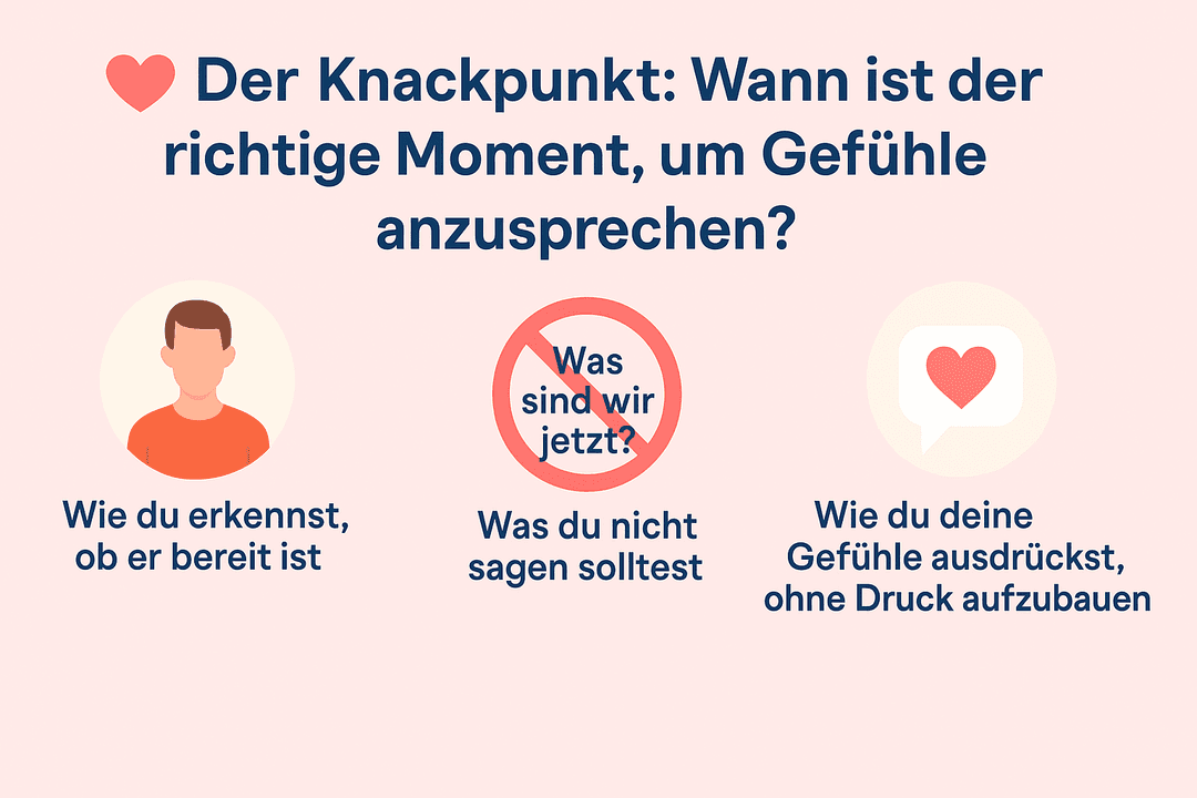 💘 Der Knackpunkt: Wann ist der richtige Moment, um Gefühle anzusprechen?