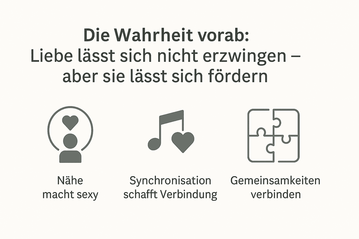 🧠 Die Wahrheit vorab: Liebe lässt sich nicht erzwingen – aber sie lässt sich fördern