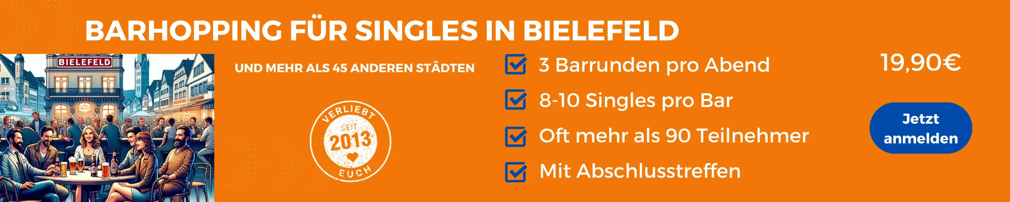 Face to Face Bielefeld, Barhopping für Singles