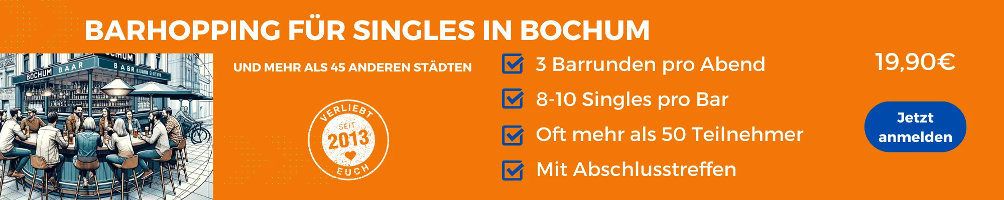 Face to Face Bochum: Barhopping für Singles in Bochum