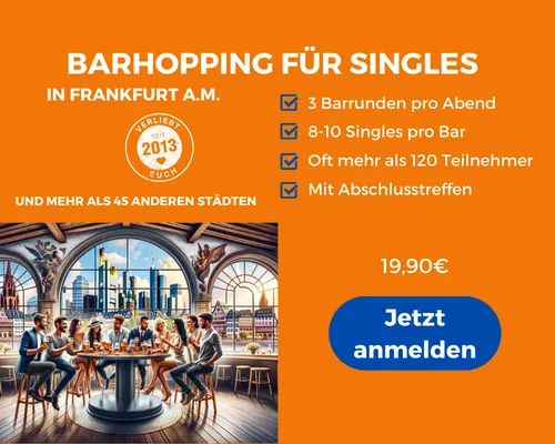 Face to Face Frankfurt: Barhopping für Singles in Frankfurt