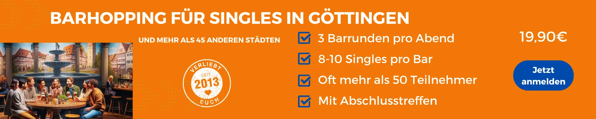 Face to Face Göttingen: Barhopping für Singles in Göttingen
