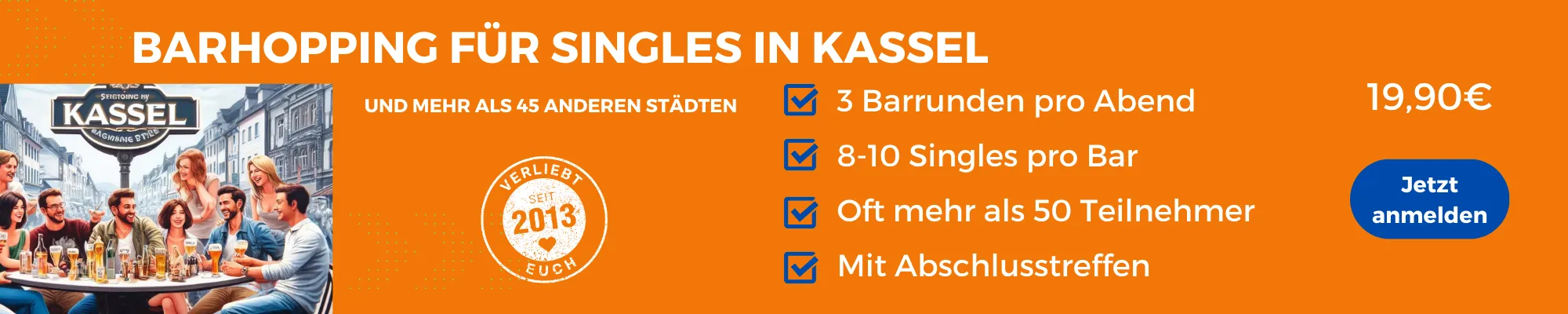 Face to Face Kassel: Barhopping für Singles in Kassel