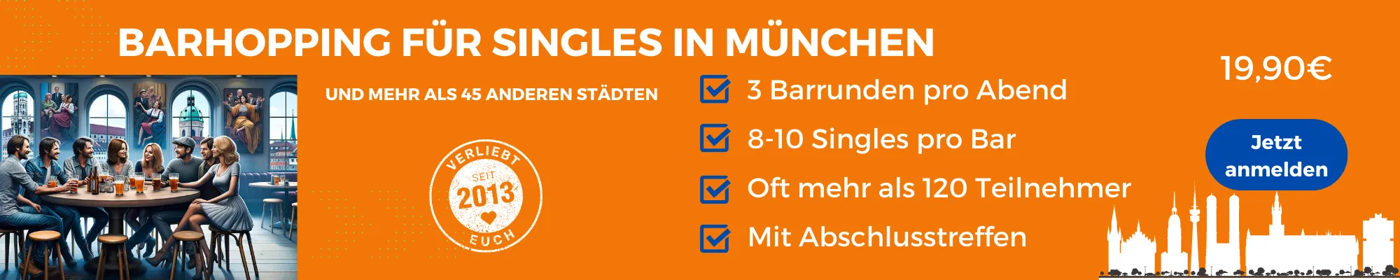 Face to Face München, Barhopping für Singles in München