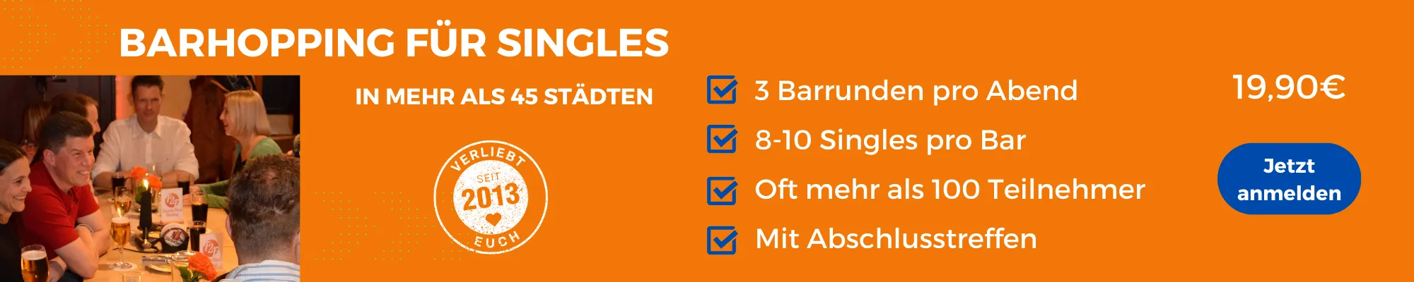 Face-to-Face-Dating: Barhopping für Singles